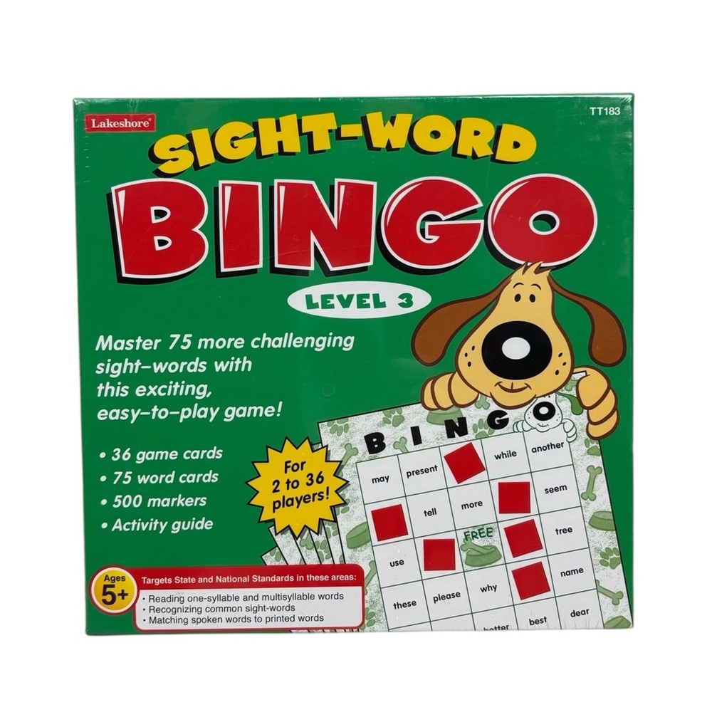 NIB Sight Word Bingo Game